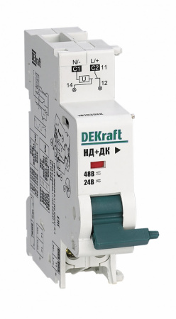 DEKraft Расцепитель независимый c доп. контактом 24В, 48В AC DC для ВА-101 нов. 18103DEK