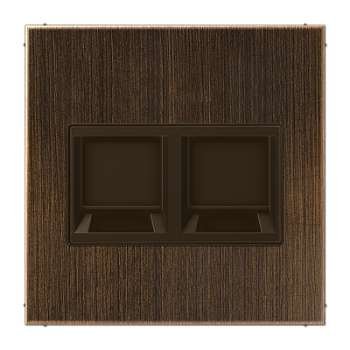 JUNG Плата (фиксация защёлкиванием) для одного модуля металл латунь Antik ME1969-2WEAT