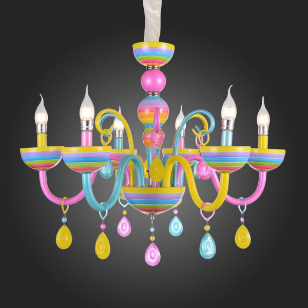 Купить ST LUCE SL672.783.06 Люстра подвесная  Разноцветный/Разноцветный E14 6*40W