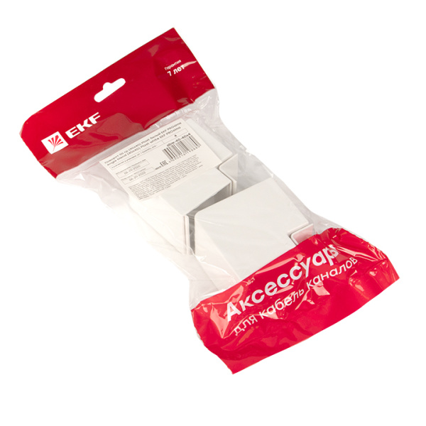 Купить EKF PROxima Поворот 90 гр. (40х40) (4 шт) Plast Белый