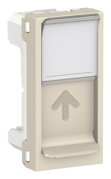 Купить SE Unica Modular Антрацит Панель лицевая RJ45, одиночная без коннектора, 1 модуль NU941044