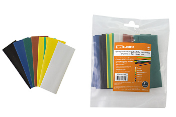 TDM Термоусаживаемая трубка ТУТнг 20/10 набор (7 цветов по 3 шт. 100мм) SQ0518-0509