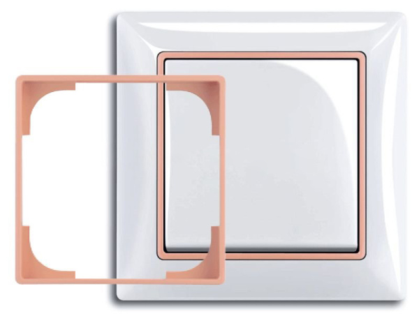 Купить ABB BJB Basic 55 Абрикосовый Вставка декоративная в рамку 2CKA001726A0227