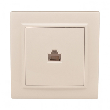 EKF Basic Минск Бежевый Розетка RJ-45, СП