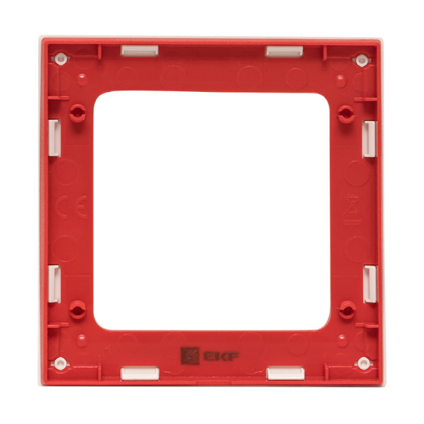 Купить EKF PROxima Стокгольм Белый Линия красная Рамка 1-ая