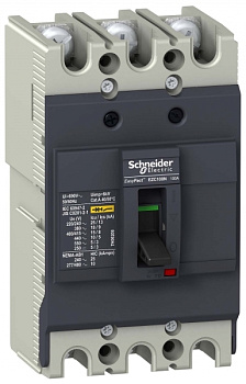 SE EasyPact EZC 100N Автоматический выключатель 3P/3T 75A 18кA/380В EZC100N3075 SE EasyPact EZC 100N Автоматический выключатель 3P/3T 75A 18кA/380В EZC100N3075