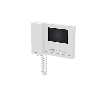 ABB  Абонентское устройство, видео 4,3 с трубкой, белый глянцевый 2TMA070020W0055