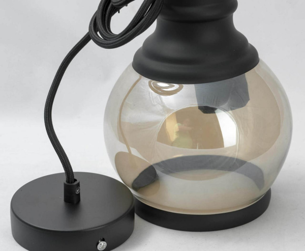 Купить Lussole LOFT Металл Черный /  Стекло Подвес E27 60W LSP-9689