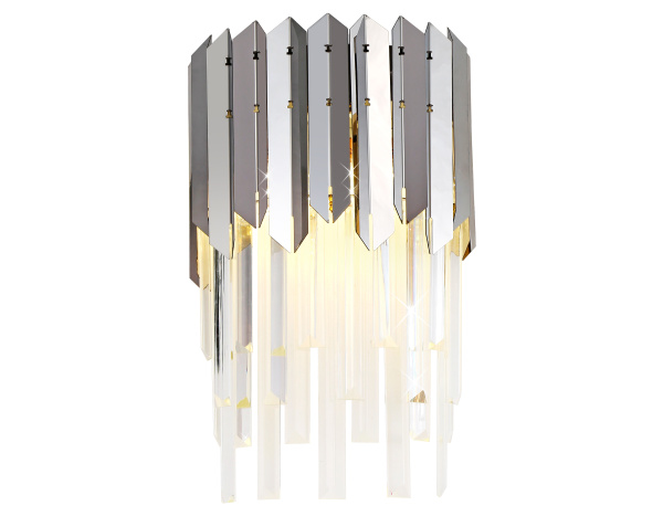 Ambrella Настенный светильник с хрусталем TR5288/2 CH/CL хром/прозрачный E14/2 max 40W 370*220*110