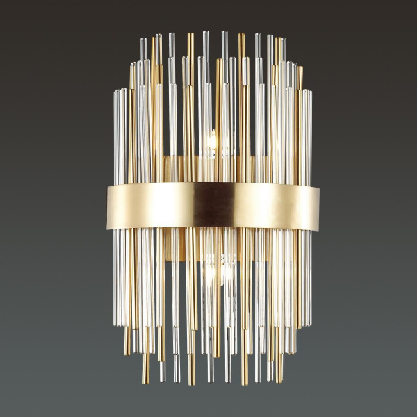 Купить Odeon Light 4639/2W ODL20 423 золотой/металл/стекло Бра G9 2*40W 220V IDA