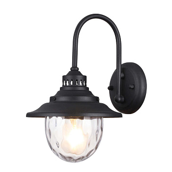 Odeon Light 4836/1W NATURE ODL21 569 черный/стекло Ландшафтный настенный светильник E27 1*60W IP44 KALPI