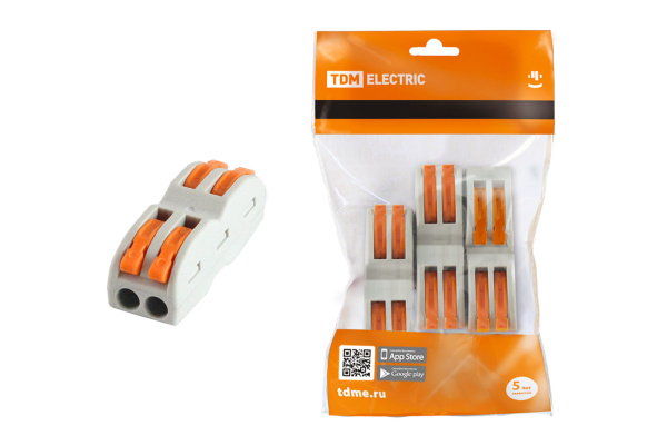 TDM Соединительная проходная клемма СК-412-2  (2,5мм2)  (4 шт/упак) SQ0527-0051