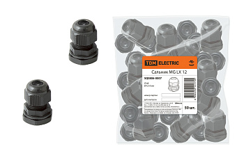 TDM Сальник MG LX 12 диаметр проводника 4,5-8мм IP68 SQ0806-0007