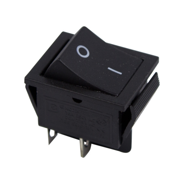 Выключатель клавишный 250V 15А (4с) ON-OFF черный Rexant 36-2310