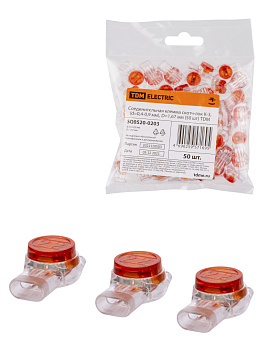 TDM Соединительная клемма скотч-лок К-3, (d=0,4-0,9 мм), D=1,67 мм (50 шт) SQ0520-0203