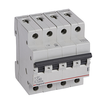 Legrand RX3 Автоматический выключатель 4P 40А (C) 4,5kA 419745