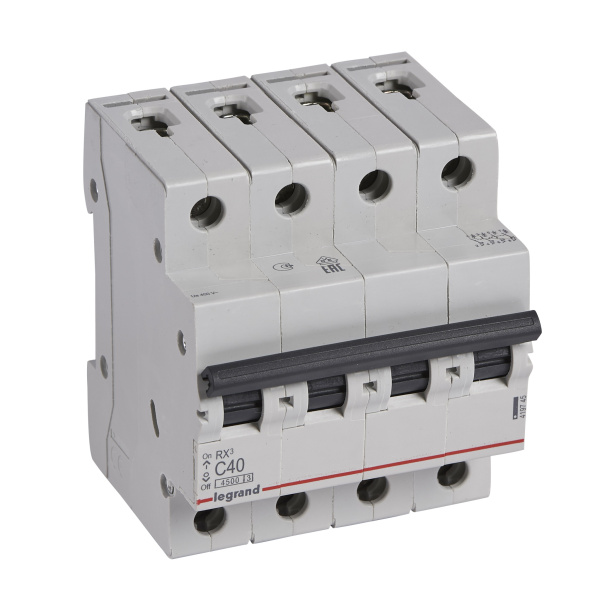 Legrand RX3 Автоматический выключатель 4P 40А (C) 4,5kA 419745