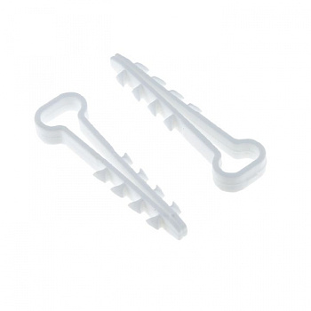 EKF PROxima Дюбель-хомут для плоского кабеля (5-8мм) белый (100шт.)