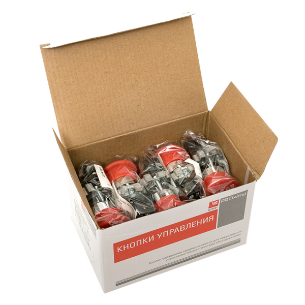 Купить EKF PROxima Кнопка BC42 грибок красная NC