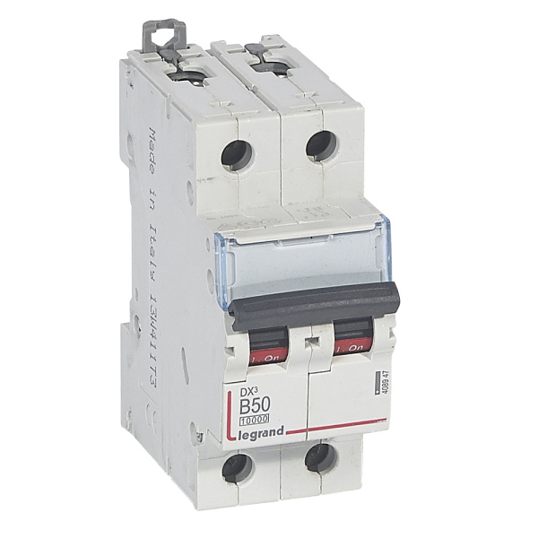 Legrand DX3 Автоматический выключатель 2P 50A (B) 10kA/16kA 408947
