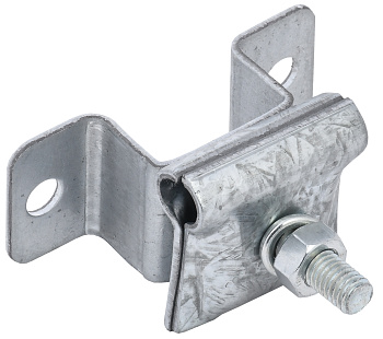 IEK Держатель-зажим соединительный круглого проводника 6-12мм опорный L=30-40мм оцинкованная сталь