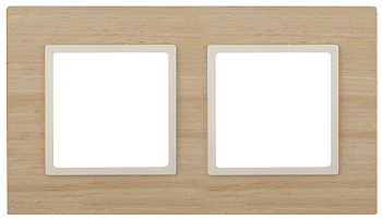 ЭРА 14-5302-11 Elegance Клен/сл.кость Дерево Рамка 2-ая