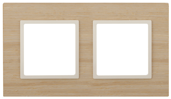 ЭРА 14-5302-11 Elegance Клен/сл.кость Дерево Рамка 2-ая