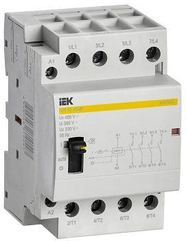 IEK KARAT Контактор модульный с ручным упр. КМ40-40МР AC KARAT
