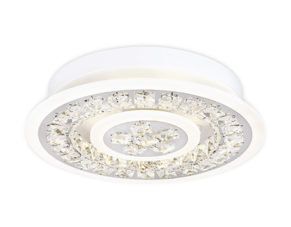 Ambrella Потолочный светодиодный светильник с пультом FA153 WH белый 82W D400*80 (ПДУ РАДИО 2.4)