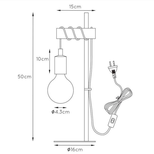 Купить Lucide PAULIEN Розовый Настольная лампа 08527/01/66