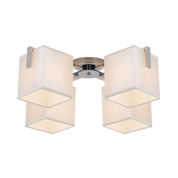 Citilux CL465141 Стенли Хром+Белый Светильник Люстра