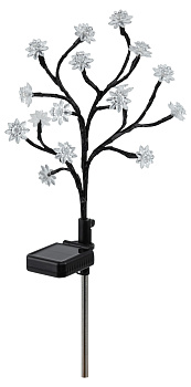 ЭРА ERASF22-60 ЭРА Садовый светильник Сакура, на солнечной батарее, 16LED, 32 см