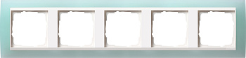 Gira Event Opaque Салатовый/Бел.глянц. Рамка 5-ая 0215395