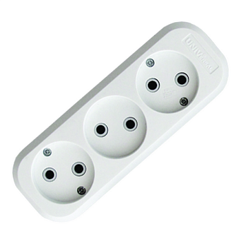 UNIVersal Колодка 3 гн. б/з AБС-пластик E203