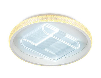 Ambrella Потолочный светодиодный светильник с пультом FA600 WH белый 66W D470*90 (ПДУ РАДИО 2.4)