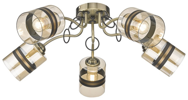 Velante 217-507-05, Светильник потолочный E27,5x40W