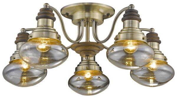 Velante 306-507-05, Светильник потолочный E27,5x60W