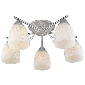 VELANTE 114-107-05 Люстра потолочная Серый, Хром/Серый, Белый E27 5*60W