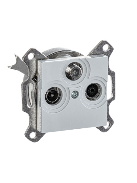 Купить ABB EPJ Levit серый / белый Розетка TV-R-SAT, серый 2CHH083303A6016