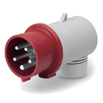 DKC Вилка кабельная угловая IP44 32A 3P+E+N 400В