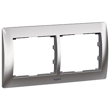 Legrand Galea Life Хром/Chrome Рамка 2-я гориз 771932