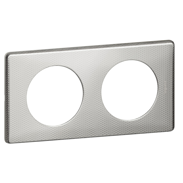 Купить Legrand Celiane2 Сильвер пунктум Рамка 2-я (2+2 мод) 068722