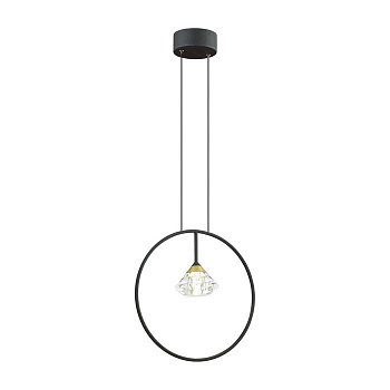 Odeon Light 4100/1 ODL19 65 черный/прозрачный Подвес G9 1*5W ARCO