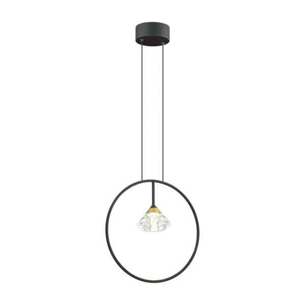 Odeon Light 4100/1 ODL19 65 черный/прозрачный Подвес G9 1*5W ARCO