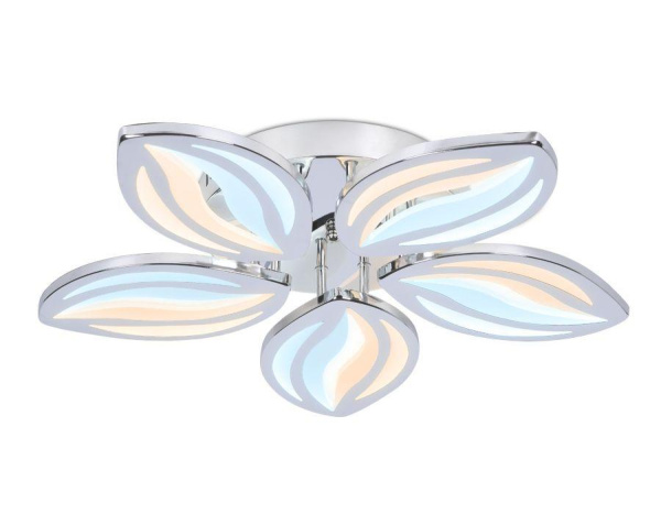 Купить Ambrella Потолочный светодиодный светильник с пультом FA466/5 CH хром 90W 540*540*80 (ПДУ РАДИО 2.4)