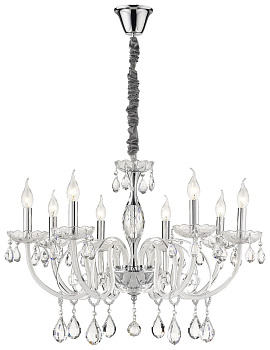 Wertmark WE171.08.103 Люстра подвесная Хром, Белый E14 8*40W