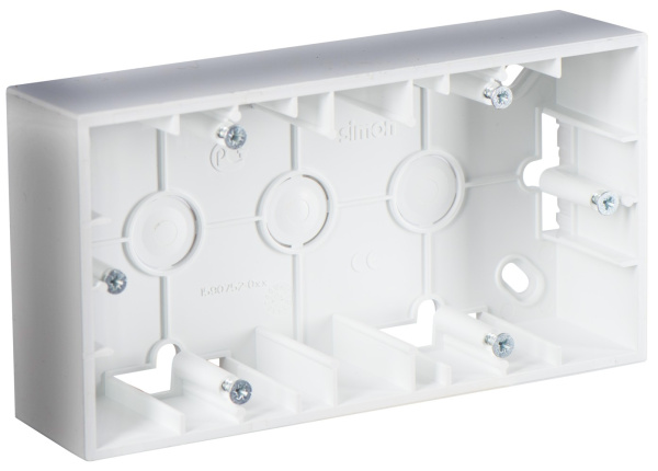 Simon 15 Алюминий Коробка 2-ая для наружного монтажа 1590752-033