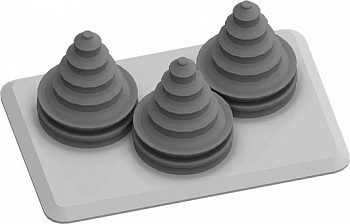 ABB TZ105 фланец с 3-мя кабельными рукавами 2CPX010457R9999