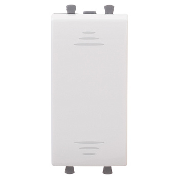 DKC Переключатель модульный, "Avanti", "Белое облако", 1 модуль