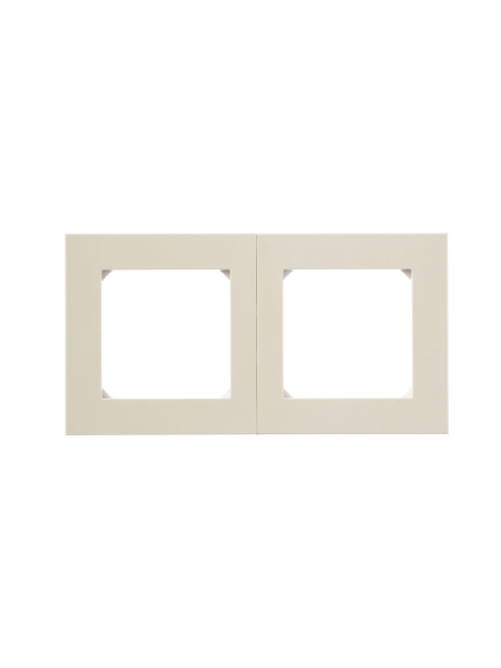 Купить ABB EPJ Levit слоновая кость / белый Рамка 2 поста 2CHH015020A6017